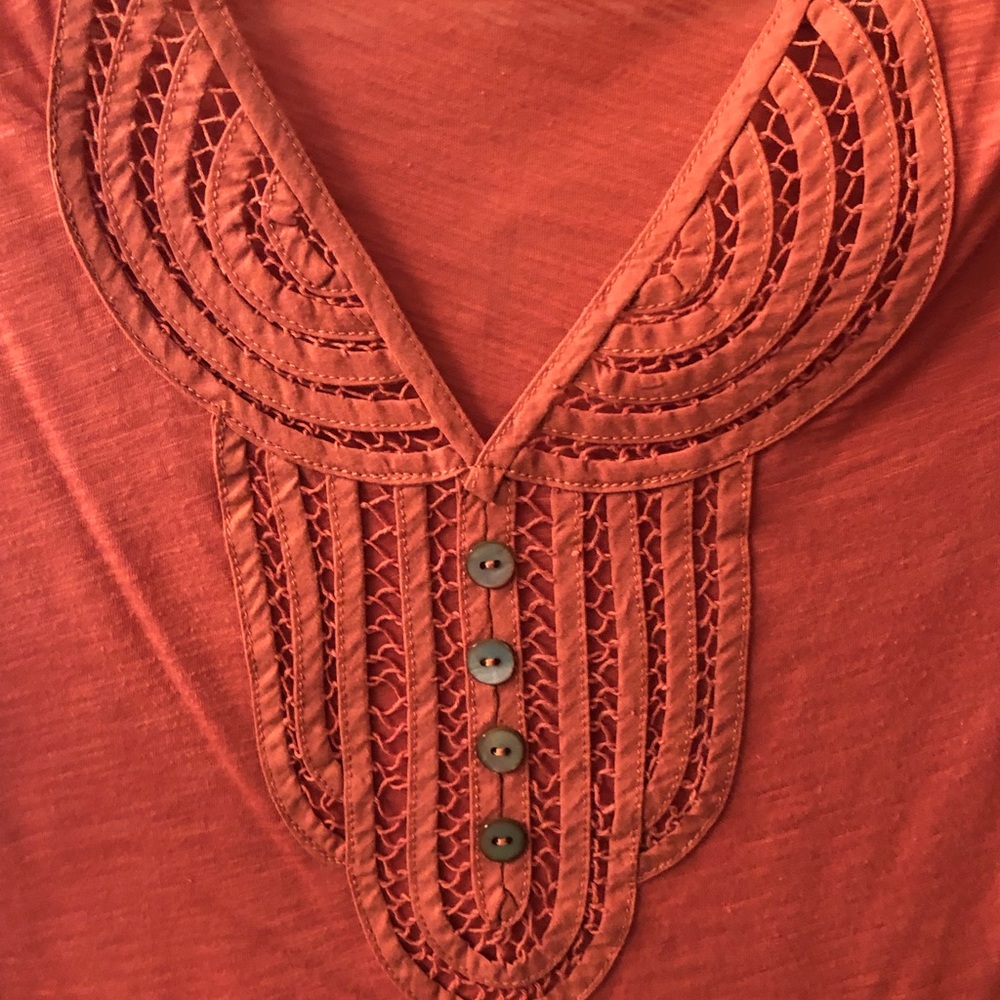 Anthropologie C Keer Loop De Loop Henley Top - image 7